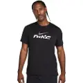 Nike Kortærmet Nike Miler Flash Dri-FIT UV-løbeoverdel til mænd - sort