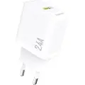 Dudao USB-vægoplader 2,4A – hvid