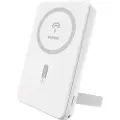 Dudao Powerbank med rack 10000mAh 20W USB, USB-C og MagSafe - Hvid
