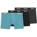 Hugo Boss BOSStil mænd. 50531691 3 pakker Power Boxershorts (S), Sort, Blå, Afslappet, Grå, Bomuld
