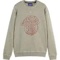 Scotch & Soda Denim Washed Artwork Sweatshirt