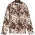 Puma FC St. Pauli Pre-match Quarter-Zip Top Youth, Clothing, Espresso Brown/White, 5-6Y