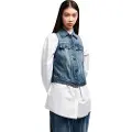 Armani Exchange Armani Exchangetil kvinder. XW000558AF12845MB115 Vest i blå bomuldsdenim (L), Casual