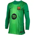 Nike FC Barcelona 2025/26 Stadium Goalkeeper Nike Dri-FIT Replica-fodboldtrøje til større børn - grøn