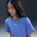 Nike Sportswear Essential-T-shirt til større børn (piger) - blå