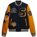 Superdry Superdrytil mænd. M5012183A Vintage lappet Varsity-jakke mairno (S), Casual, Bomuld, Blå
