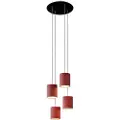 Creative Cables Round Rose-one Xxl Cylinder 4 Falls Pendellampe