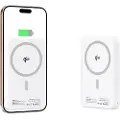 Tech-Protect PB24 LifeMag 10000mAh Magnetic Wireless Power Bank - 15W, QI2, MagSafe - Hvid