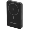 Wozinsky 10000mAh powerbank med 22,5W hurtigopladning, Qi2 trådløs opladning og indbygget stander