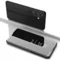 Hurtel Clear View-etui til Samsung Galaxy S25 - Svart