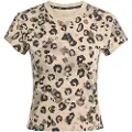Adidas T-shirts m. korte ærmer adidas Animal Print 3-Stripes T-Shirt dame EU M