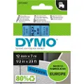 Dymo Tape D1 12mm Sort/blå