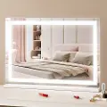 Vevor Lighted Makeup Mirror 3 Farve Vanity m/ USB Desktop Vægmontering 31,5x21,7in