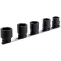 Irimo Sæt Med 5 Slagdåser 1/2´´ Sekskantet På Skinne 17-27 Mm