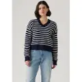 Levi's Levi'stil kvinder. 0037O-0004 Reese marineblå trøje (XS), Casual, Bomuld