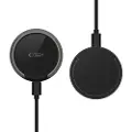 Tech-Protect QI15W-A33 Magnetisk trådløs oplader m. stander - MagSafe-kompatibel - Sort