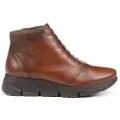 Fluchos Fluchostil kvinder. F1358 Bona F1358 ankelstøvler i læder brun (35), Fast, 1-3 cm, Blonder, Casual