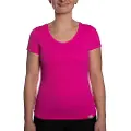 IQ-UV Uv Wave O Neck Rashguard Med Korte ærmer Til Kvinder