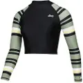 Mystic Jayde Crop Vest Dame Rash Guard Med Lange ærmer
