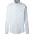 Hackett London Hackett Londontil mænd. HM3010513 Oxford-skjorte Multi hvid (XL), Casual, Party, Bomuld, Klassisk, Lange ærmer