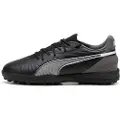 Puma KING MATCH TT Football Boots Youth, Shoes, Black/White/Cool Dark Gray, 30