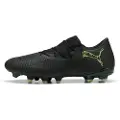Puma FUTURE 8 MATCH FG/AG Low Football Boots Unisex, Shoes, Black/Fizzy Light/Green Terrain, 39