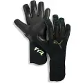 Puma FUTURE Ultimate NC Football Goalkeeper Gloves, Accessories, Black/Green Terrain/Fizzy Light, 8.5