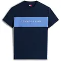Tommy Hilfiger Linear Logo Regular Fit T-shirt Med Korte ærmer