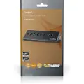 Nedis Uhubup3810bk Usb-hub Micro-b H-usb-a H 8-port Qc3.0/usb 3.2 Gen 1 Strømforsynet 5gbps