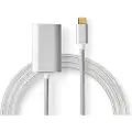 Nedis Guld Cctb64680al20 Usb-c Til Hdmi-adapterkabel Usb 3.2 Gen 1 4k Pd Belagt Flettet 2 M 60hz