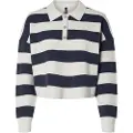Pieces Strikket Poloshirt