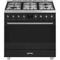 Smeg C9gmmb2 90 Cm Gaskomfur Med Ovn 6 Blus