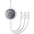 Baseus Fast Charging Cable 3in1 Free2Draw USB-C to USB-C/Lightning/Micro 100W 1.1m (white)
