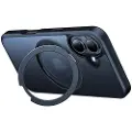 Torras Ostand Pro-etui til iPhone 16 Plus (sort)