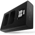 Newell Dl-usb 2 Batterier Lp-e6n Dobbelt Lader