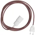 Creative Cables Snake Zig-zag Pendellampe Med Lærredssnor. Zigzag-effekt Og 2-benet Stik 3 M
