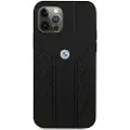 BMW Bmhcp12lrsppk Iphone 12 Pro Max 6.7 Leather Curve Perforate Telefon Etui