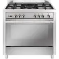Vitrokitchen Mx96ib Glem Matrix 90x60 Cm Butan Gas Køkken Med Ovn 5 Blus