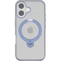 Torras Ostand Spin-etui til iPhone 16 (blå)