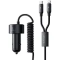 Mcdodo CC-0370 car charger USB-C Lightning 120W retractable cables