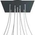 Creative Cables Krovnq409xf111 Xxl Rose-one Square Anthacite Rose-sæt