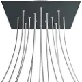 Creative Cables Kroq4014f111 Xxl Rose-en Firkantet Anthacrite Rose Kit
