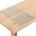 Belum Pakke Med Vandafvisende Og Pletbestandige 100 % Linnedsplaceringsmåtter 45x35 Cm 2 Enheder