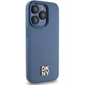 DKNY Dkhmp15lpshrpsb Iphone 15 Pro 6.1 Niebieski Leather Monogram Pattern Telefon Etui
