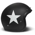DMD Retro Star Black Jethjelm sort XL
