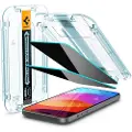 Spigen iPhone 15/16 Spigen Glas.tR Ez Fit Privacy Skærmbeskyttelse Hærdet Glas - 2 Stk.