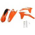 Ufo Ktm Exc/exc-f 2012-2013 Ktkit513f-999 Fork Protectors & Plastikkit