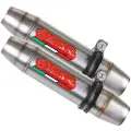 Gpr Exhaust Systems Deeptone Inox Royal Enfield Interceptor 650 19-20 Ref:e4.roy.11.cat.de Stainless Steel Slip On Homologeret Lyddæmper