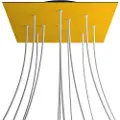 Creative Cables Krovnq4012f113 Xxl Rose-one Square Mustard Rose-sæt