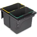 Emuca Sidemonteret 2x24l Automatisk Genbrugsbeholder
